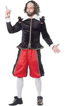 William Shakespeare Adult Playwright Poet Costume