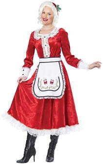 Classic Mrs Claus Adult Santa Costume