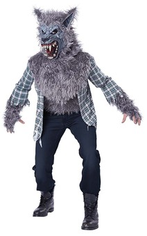 Blood Moon Gray Werewolf Adult Costume