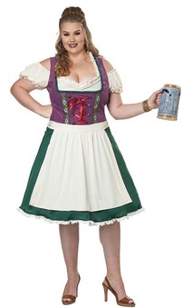Bavarian Beer Maid Plus Adult Costume