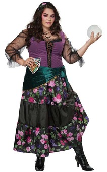 Fortune Teller Mystical Charmer Plus Adult Costume