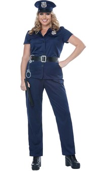 Police Woman Plus Adult Costume