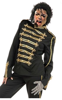 Michael Jackson Black Military Jacket Adult Costume