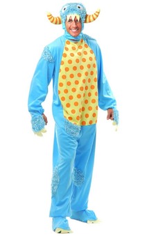 Blue Fun Monster Adult Costume
