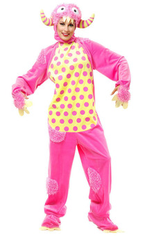 Pink Adorable Monster Adult Costume