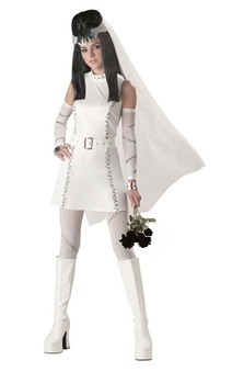 Teen Frankies Gothic Bride Costume