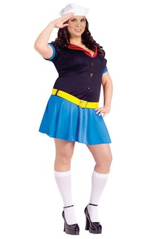 Sexy Plus Size Adult POPEYE Costume