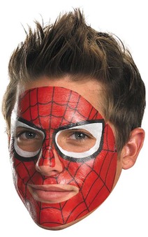 Adult Spiderman Spider Man Face Paint Tattoo Mask