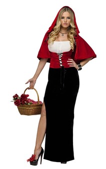 Dark Little Red Riding Hood Adults Costume