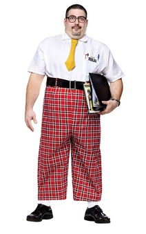 Nerd Adult Plus Costume