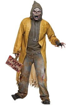 Homeless Hobo Street Zombie Adult Costume