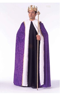 Purple King's Adult Velvet Robe