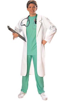 Lab White Coat Adult Costume