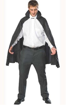 Black Taffeta Vampire Cape