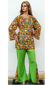 Hippie Woman Adult Plus Costume