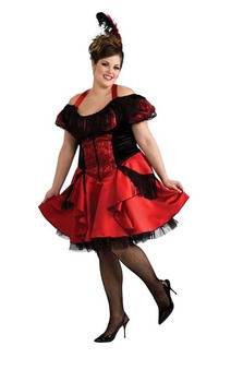 Saloon Girl Adult Plus Costume