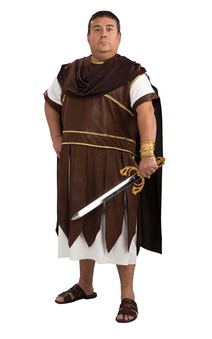Roman Warrior Gladiator Adult Plus Costume
