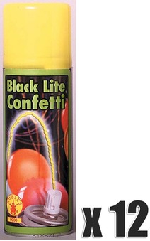 12 X Silly String Will Glow In The Dark With A Black Light