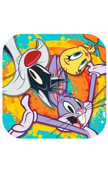 Looney Tunes Square Dinner Plates (8)