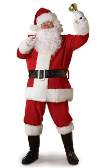 Regal Plush Santa Suit Adult Costume