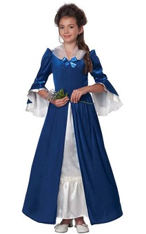Colonial Era Dress Martha Washington Child Costume