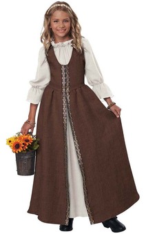 Renaissance Faire Child Medieval Princess Costume