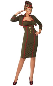 Retro 1940s Army Uniform Adult Costume