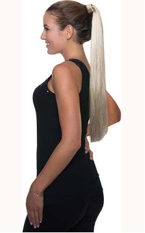 Blonde Long Ponytail Clip Costume Hair Extension