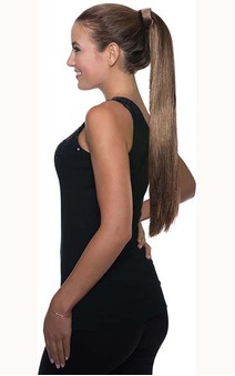 Brown Long Ponytail Clip Costume Hair Extension