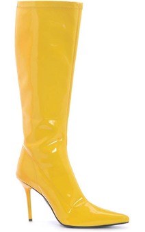 Yellow High Heel Boots Adult Shooes
