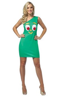 Gumby Tank Dress Adult Costume