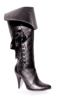 Black Pirate Adult Boot Heels