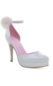 Cottontail Bunny White High Heels Adult Shoes