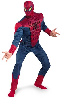 Amazing Spiderman Muscle Chest Adult Costume