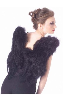 Black Angel Feather Wings