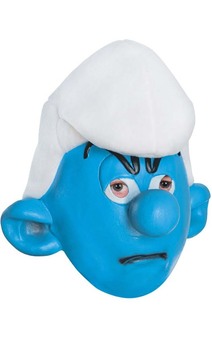 Grouchy Smurf Adult Mask