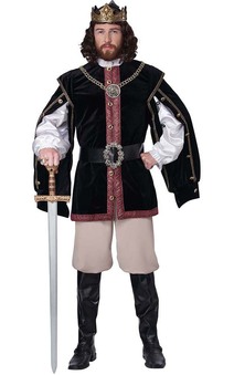 Renaissance King Adult Medieval Royal Elizabathan Costume