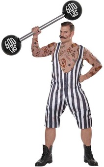 Vintage Circus Strongman Adult Carnival Costume