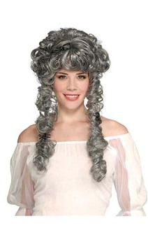 Grey Ghost Bride Curly Wig