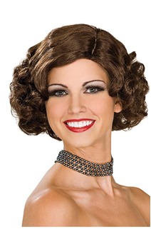 Brown Flapper Adult Wig