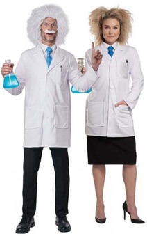Albert Einstein Adult Physicist Scientist Lab Coat Costume