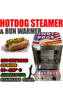 Commercial Hot Dog Steamer bun Warmer