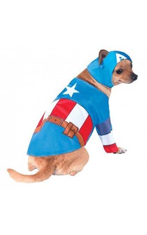 Marvel Captain America Pet Dog Avengers Costume