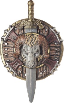 Barbarian Combat Shield & Sword