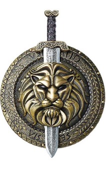 Gladiator Combat Shield & Sword 12 or 18 Inches