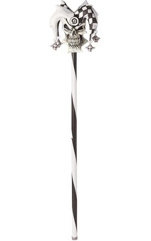 Psycho Jester Evil Skull Cane