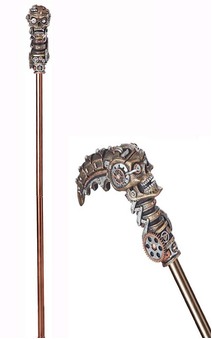 Steampunk Cane 19th Century Gentlemens Victorian Walking Stick