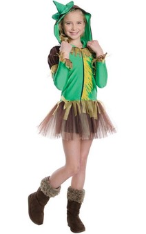 Scarecrow Wizard Of Oz Tutu Hoodie Child Costume
