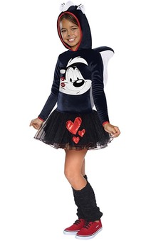 Pepe Le Pew Hoodie Tutu Child Costume