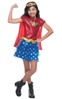Wonder Woman Tutu Child Sequin Costume